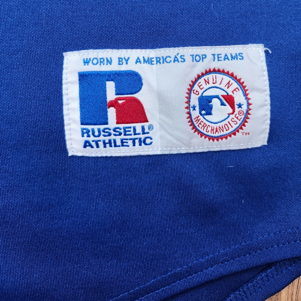 Vintage 90s Chicago Cubs Jersey  Russell Athletic Large Made in Korea Sporty - Picture 3 of 10